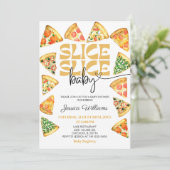 Slice Slice Baby Shower Einladung (Stehend Vorderseite)