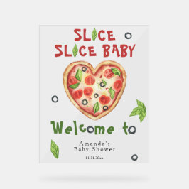 Slice, Slice Baby - Watercolor baby shower Acrylschild