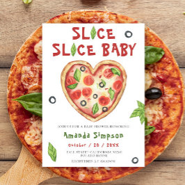Slice, Slice Baby - Watercolor baby shower Einladung