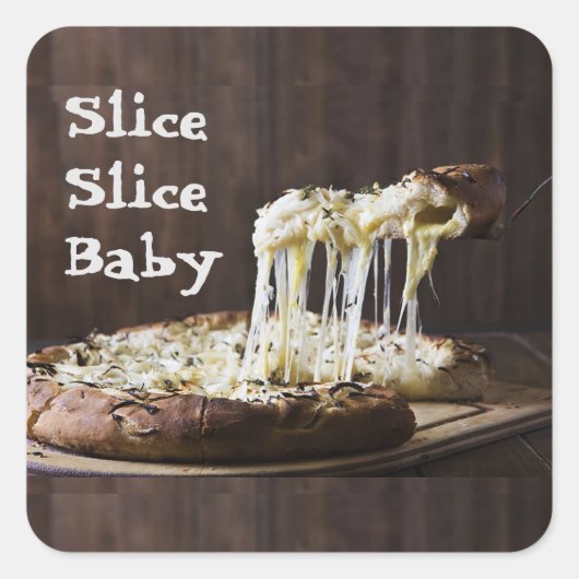 Slice Slice Babyaufkleber Quadratischer Aufkleber (Vorderseite)