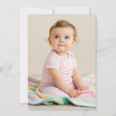 Slice Slice Cheesy Baby Pizza 1st Birthday Digital Einladung (Rückseite)