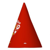 Slice Slice Cheesy Baby Pizza 1st Birthday Party Partyhütchen (Rechts)