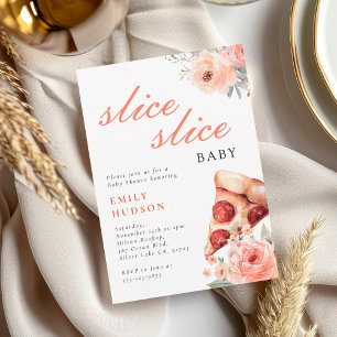 Slice Slice Pizza Baby Dusche Einladung