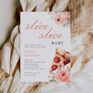 Slice Slice Pizza Baby Dusche Einladung