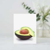 Sliced Avocado Postkarte (Stehend Vorderseite)