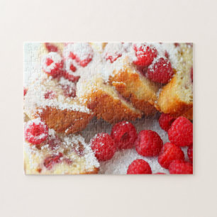 Sliced Raspberry Loaf Cake Puzzle