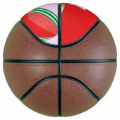 Sliced watermelon pattern on pink basketball (Rechts)