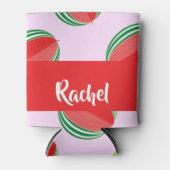 Sliced watermelon pattern on pink dosenkühler (Vorderseite)