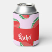 Sliced watermelon pattern on pink dosenkühler (Kanne Rückseite)