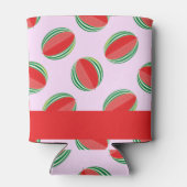 Sliced watermelon pattern on pink dosenkühler (Rückseite)