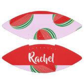 Sliced watermelon pattern on pink football (Paneele)