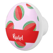 Sliced watermelon pattern on pink keramikknauf (Rechts)