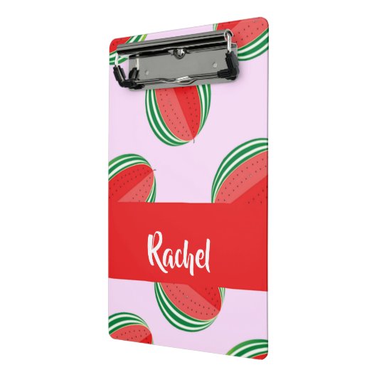 Sliced watermelon pattern on pink mini klemmbrett (Gewinkelt2)