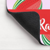Sliced watermelon pattern on pink mousepad (Ecke)