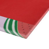 Sliced watermelon pattern on pink schneidebrett (Ecke)