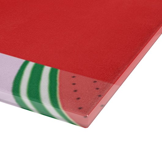 Sliced watermelon pattern on pink schneidebrett (Ecke)