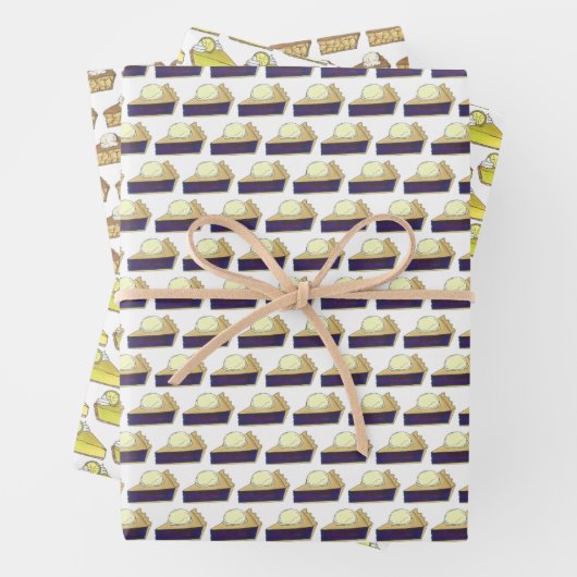 Slices Apple Blueberry Key Limone Fruchtkuchen Stü Geschenkpapier Set (Beispiel)