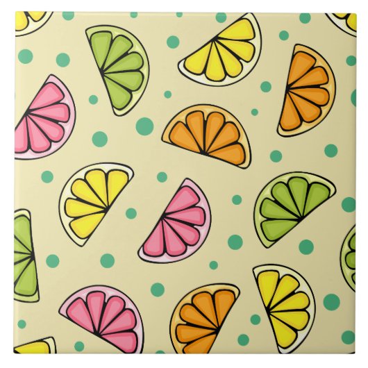 Slices Citrus Fliese (Vorderseite)