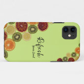 Slices diverse frische Früchte iPhone Case (Rückseite (Horizontal))