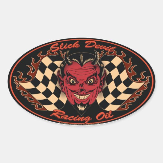 Slick Devil Motoröl Aufkleber (Vorderseite)