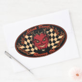 Slick Devil Motoröl Aufkleber (Umschlag)