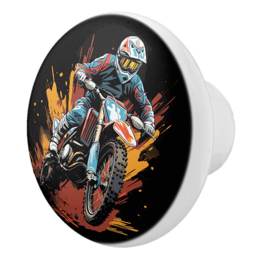 Slick Motorrad Dirt Bike Keramikknauf (Rechts)