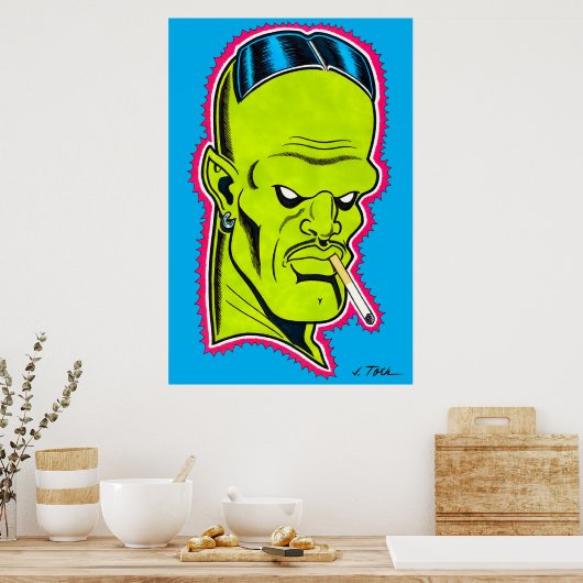 "Slick Nick" Nebulon™ Poster (Küche)