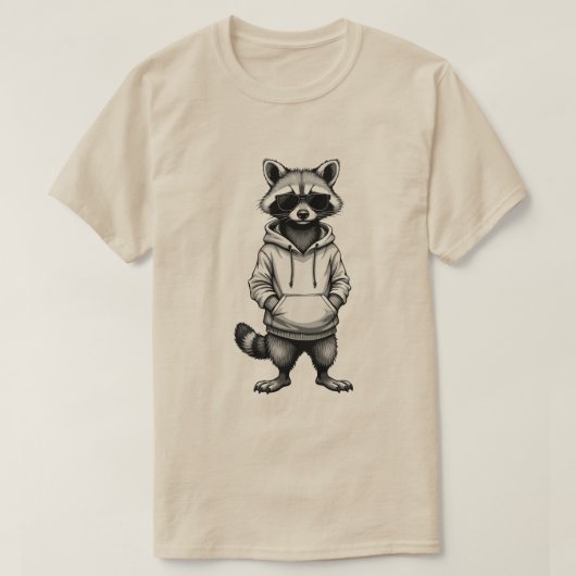 Slick Raccoon Osterfest Shirt: Jungs & Herren Cool T-Shirt (Design vorne)