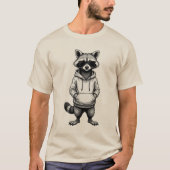 Slick Raccoon Osterfest Shirt: Jungs & Herren Cool T-Shirt (Vorderseite)