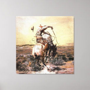 „Slick Rider“ Western Art von Charles M. Russell Leinwanddruck
