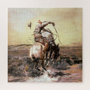 „Slick Rider“ Western Art von Charles M. Russell Puzzle