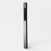 Slick Silver Gray Metallic Design Monogrammiert Case-Mate iPhone Hülle (Hinten/Links)