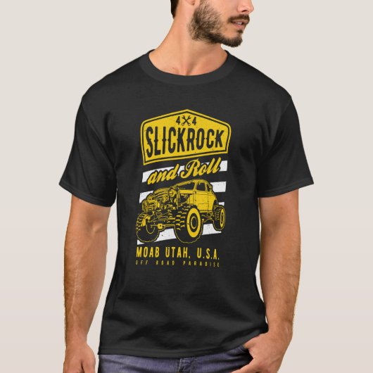 Slickrock and Roll Moab Utah Offroad Rock Crawler  T-Shirt (Vorderseite)