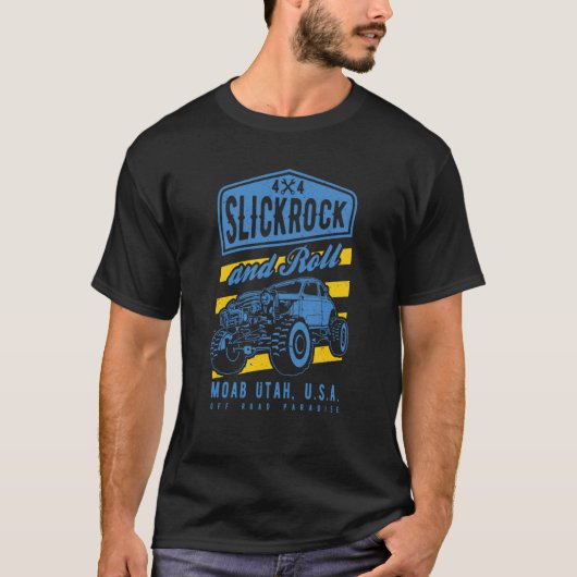 Slickrock and Roll Moab Utah Offroad Rock Crawler  T-Shirt (Vorderseite)
