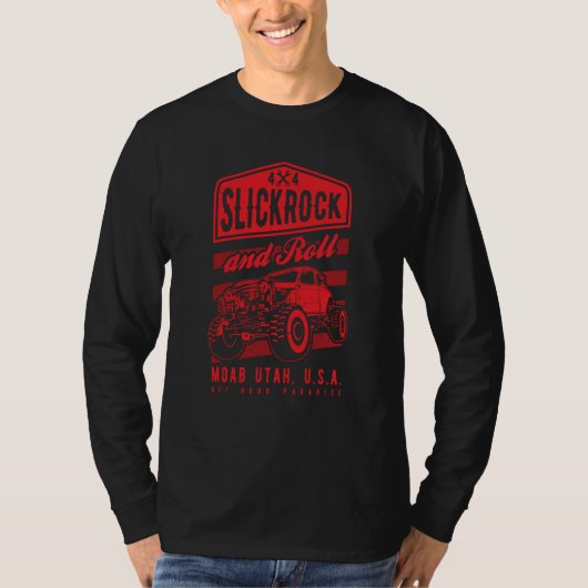 Slickrock and Roll Moab Utah Offroad Rock Crawler T-Shirt (Vorderseite)