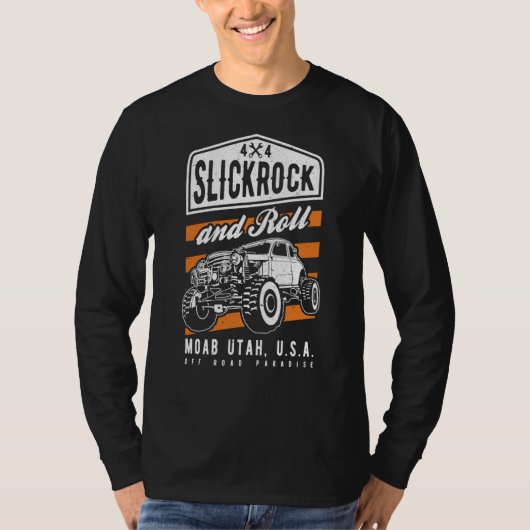 Slickrock and Roll Moab Utah Offroad Rock Crawler T-Shirt (Vorderseite)