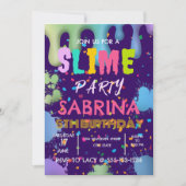 Slide Birthday Party Custom Einladung (Vorderseite)