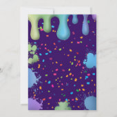 Slide Birthday Party Custom Einladung (Rückseite)