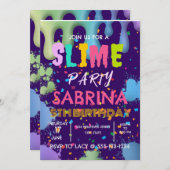 Slide Birthday Party Custom Einladung (Vorne/Hinten)