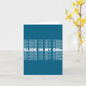 Slide In Into My Dms Funny Jersey Shore Quote Soci Karte (Gelbe Blume)