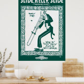 SLIDE, KELLY, SLIDE ... TROMBONE BLUES 1920 POSTER (Küche)