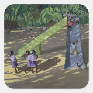 Slide Mysore 2001 Quadratischer Aufkleber