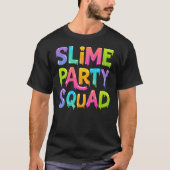 Slide Party Squad Funny Men Birthday T-Shirt (Vorderseite)
