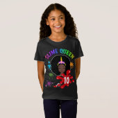 Slide Queen Afro American Birthday Girl Custom T-Shirt (Vorne ganz)