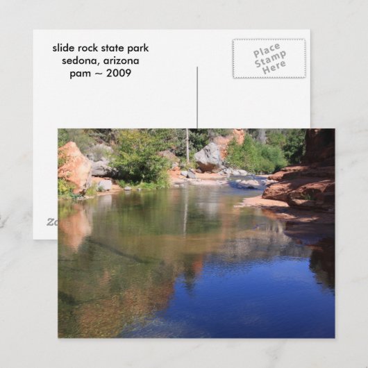 Slide Rock Staat Park Postkarte (Vorne/Hinten)