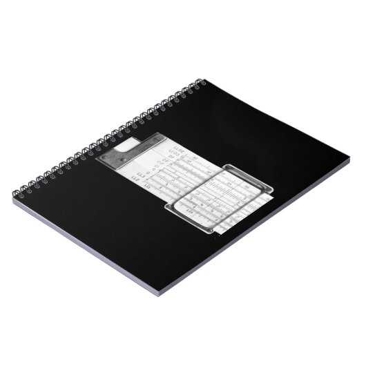 Slide Rule Notebook Notizblock (Linke Seite)