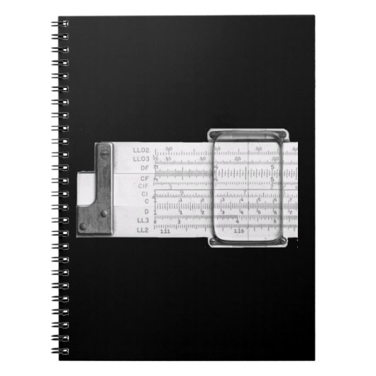 Slide Rule Notebook Notizblock (Vorderseite)