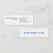 SlideLinen Einzigartige Manager-Visitenkarte Mini Visitenkarte (Vorne/Hinten)