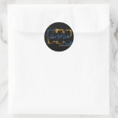 SlideSix-Aufkleber Runder Aufkleber (Tasche)