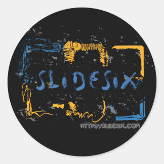 SlideSix-Aufkleber Runder Aufkleber